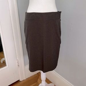 BCBG Brown Midi Pencil Skirt by Tex by Max Azria